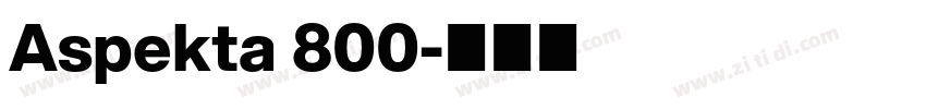 Aspekta 800字体转换